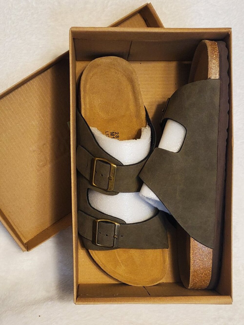 Cushionaire Lane Nubuck Sandals Size: 10 Men Color: Olive  Brand New in Box!